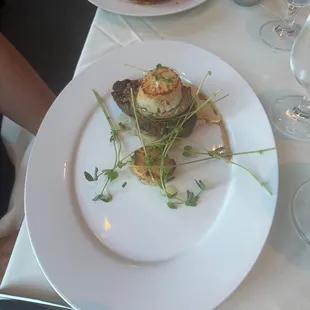 Surf and Turf with tenderloin and two scallops