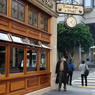 Look for the "Time for a pint sign"