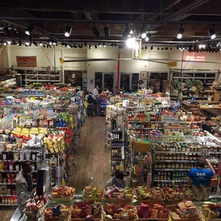 Eclectic market atmosphere