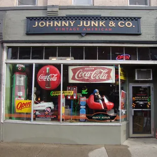 Front of the store, view looking east.