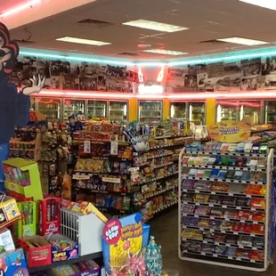 the inside of a store