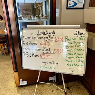 Specials &amp; sides today