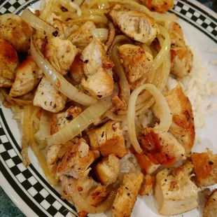 Dry, cold, and had pieces of fat