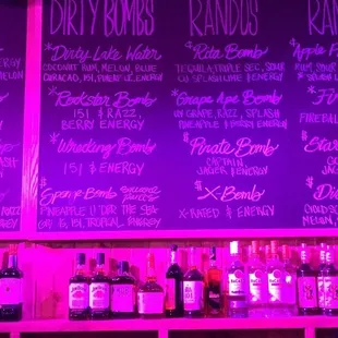 Small portion of the giant menu