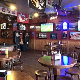 Seating Area and Dart Boards