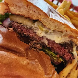 This is the medium cooked burger, this absolutely not medium.