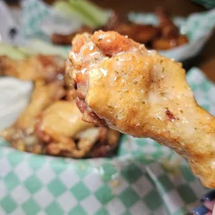 chicken wings and fried chicken, food