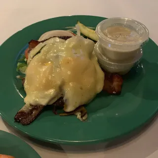 Bacon, Mushroom, 3 Cheese Burger