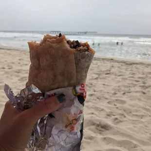 Shrimp burrito