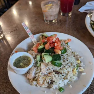 Shrimp fried rice - so good!