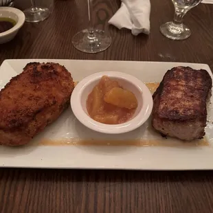 Pork chop duo. Amazing