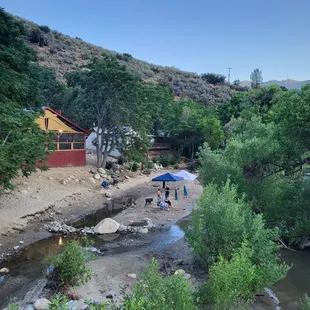 View ot restaurant from the bridge