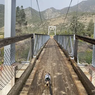The footbridge over the river