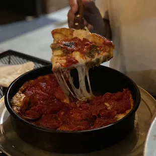 Chicago style pizza