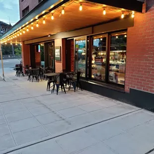 Outside seating