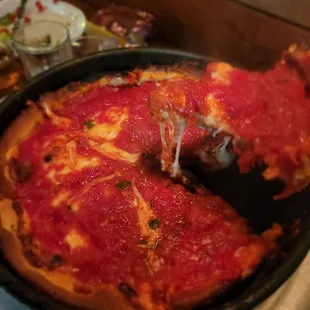 Cheese deep dish