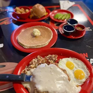 Country Chicken Fried Steak and assorted Goodies