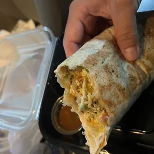 Veggie burrito and the habanero salsa is GOOD!!!! Super tasty