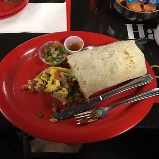Meat Lovers Breakfast Burrito