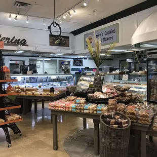 the interior of the store