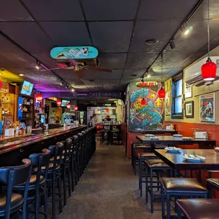the interior of the restaurant