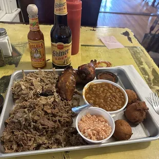 3 meat sampler
