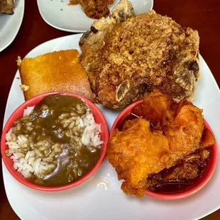 Colossal Pork Chop Plate