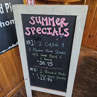 Summer specials folks