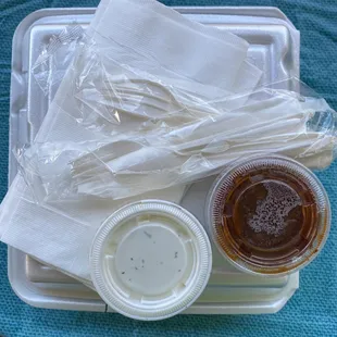 Takeout was packed nicely! 3/17/22