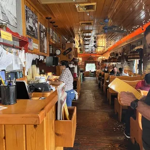 Rustic seating area!