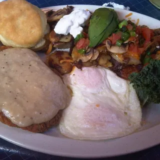 Chicken Fried Steak and Eggs