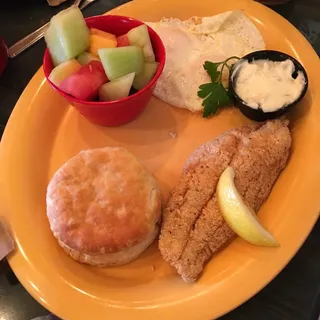 Blackened Catfish and Eggs