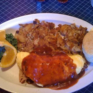 BBQ Pulled Pork Omelette