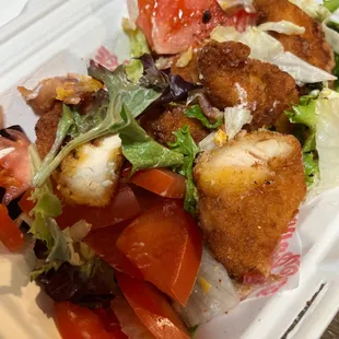 Crispy Chicken Club Salad