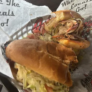 This is the bayou classic fish sandwich blackened!