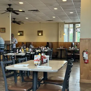 Plenty of seating inside plus a counter