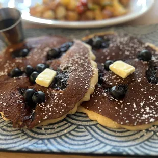Blueberry pancakes