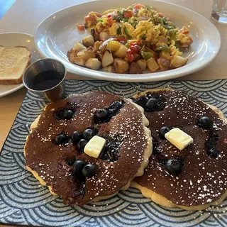 Blueberry pancakes