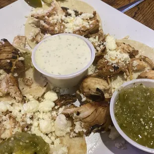 Chicken street tacos