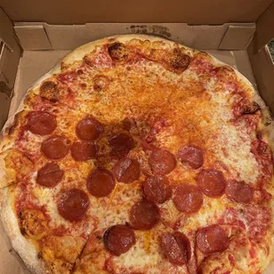 Large 50/50 Pizza &amp; Cheese
