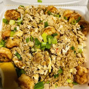 Crab Fried rice with shrimp