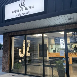 the front of the restaurant