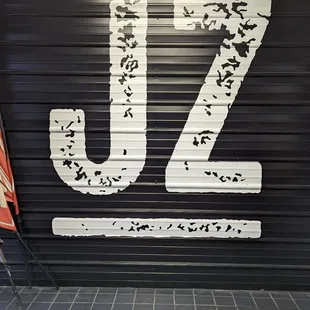 a sign for the restaurant