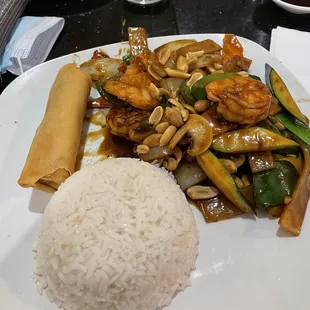 Lunch special - Kungpao shrimp