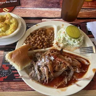Pulled pork bbq plate!