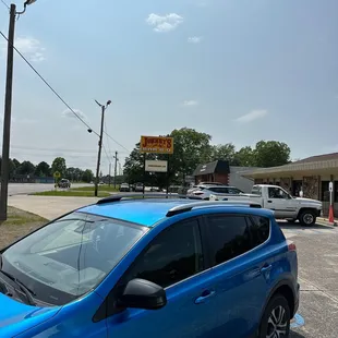 Outside Johnnys BBQ