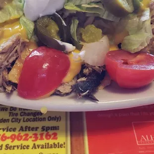 Nachos with pulled pork