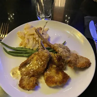 Panko Romano Crusted Lamb Chops Sautéed &amp; Perfumed