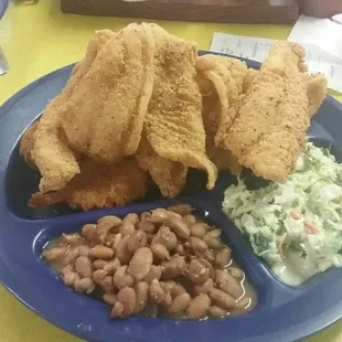 All you can eat catfish on Fridays.