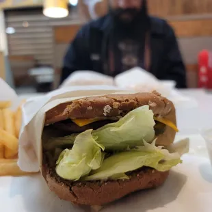 Veggie burger, YUM!